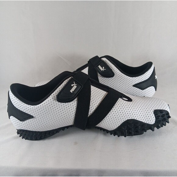 PUMA Mostro Perforated Leather Sneakers Men’s 9 White Black (397331-01) Athletic main image 5